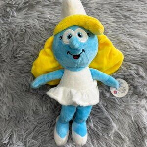 THE SMURFS Smurfette Girl Smurf Plush Toy 11 inch tall Soft